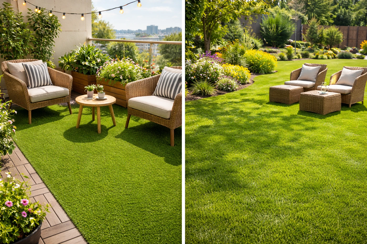 Artificial Grass for Balcony vs Natural Grass Which One Wins