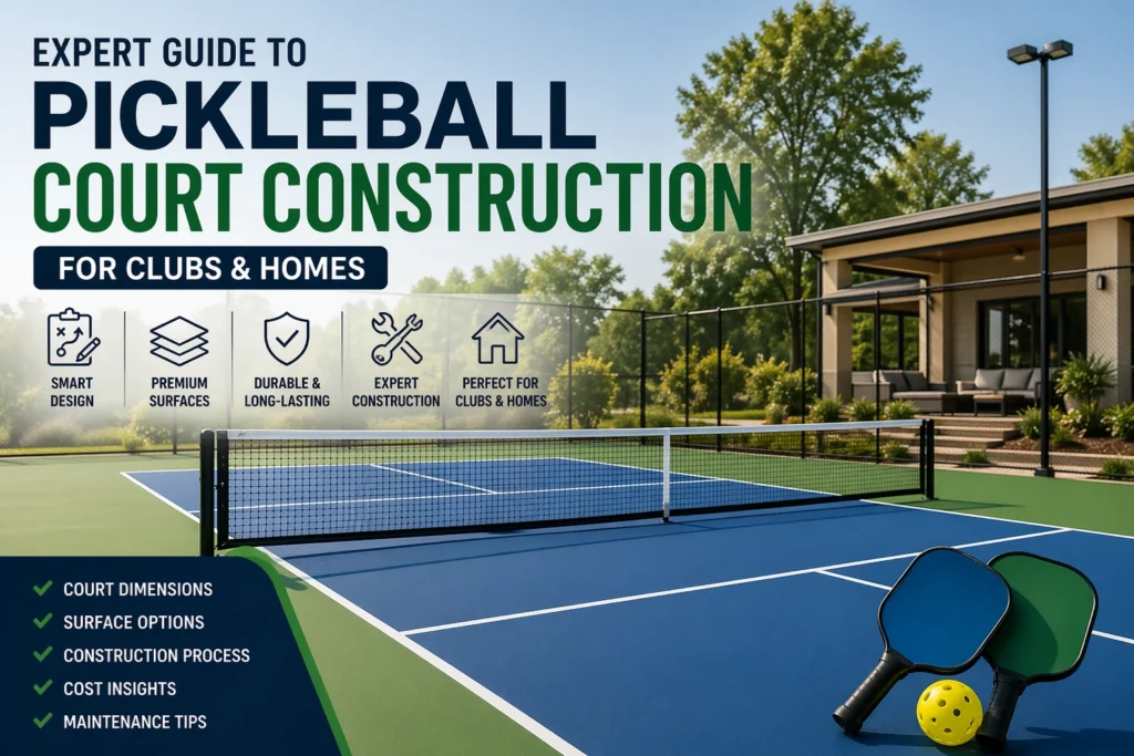 Expert Guide to Pickleball Court Construction for Clubs & Homes