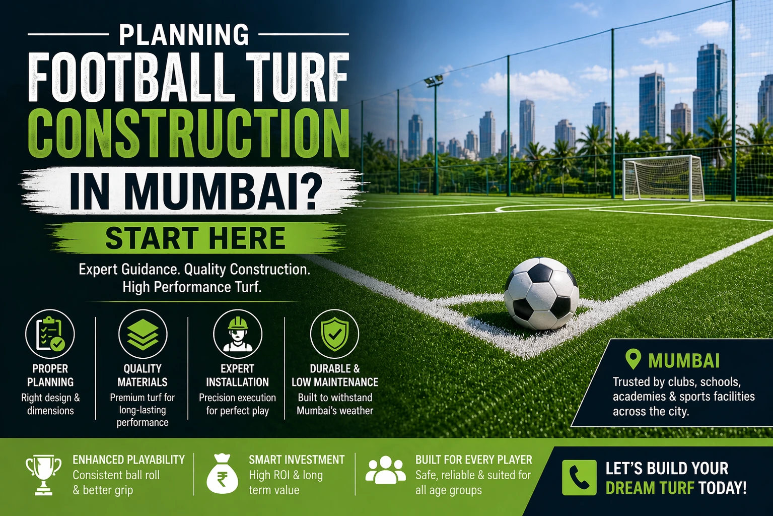 Football Turf Construction in Mumbai Expert Guide Turf8 Football Turf Construction in Mumbai Expert Guide