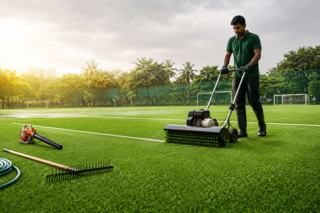 How to Maintain Artificial Turf in India
