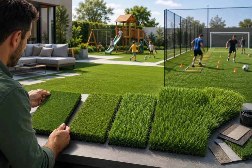 How to Select Artificial Grass Based on Usage and Foot Traffic