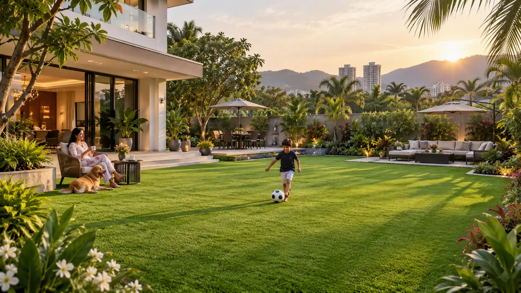 Bungalow Villa Lawns Turf8