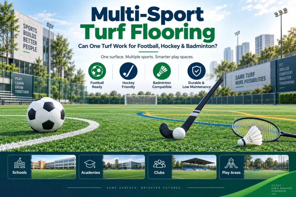 Multi-Sport Turf Flooring Can One Turf Work for Football, Hockey & Badminton